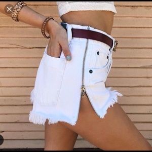 LF Carmar zip up side shorts